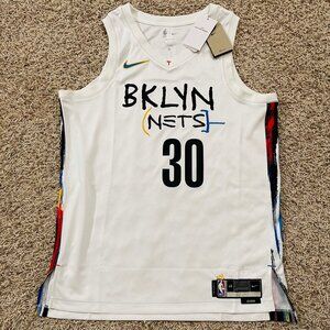 Nike Men's NBA Brooklyn Nets City Edition Seth Curry #30 Mesh Jersey, Size L